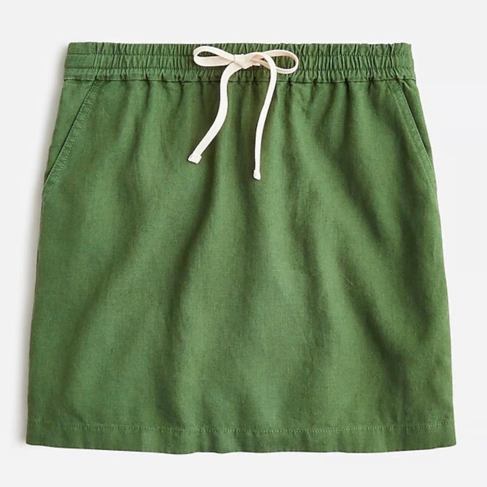 ☀️ J. CREW Seaside Linen Blend Skirt